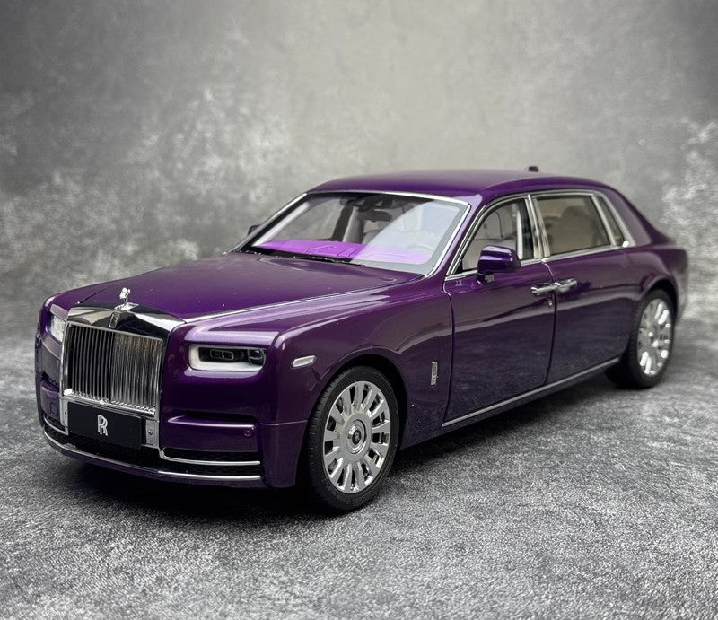 Rolls Royce Phantom VIII Purple 1:18 Dealer Edition Licensed Diecast Car Model